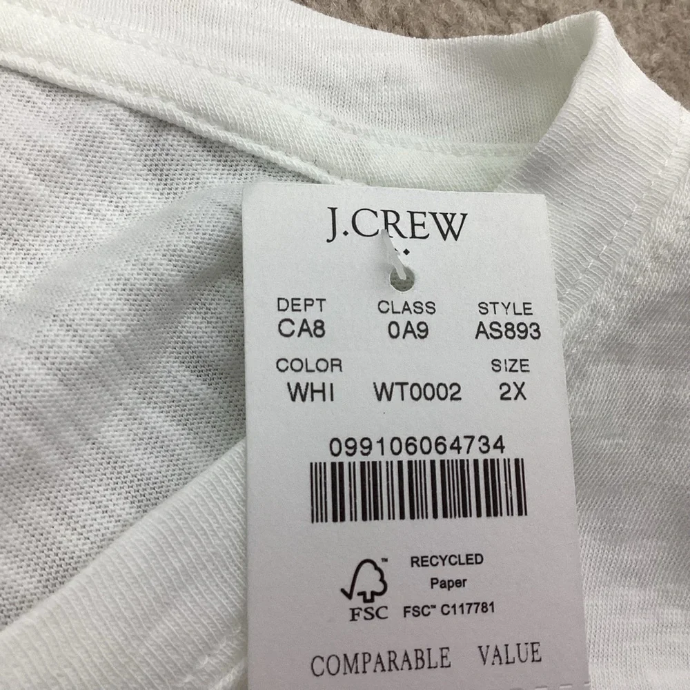 J. Crew Crewneck Girlfriend Tee Size 2X NWT